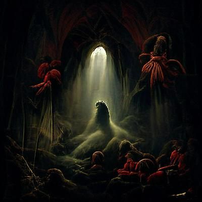 In darkness the light grows fierce within