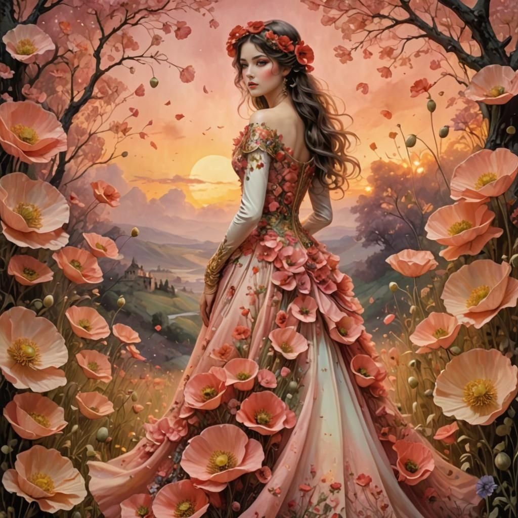 Dress of Flowers  by @Kay