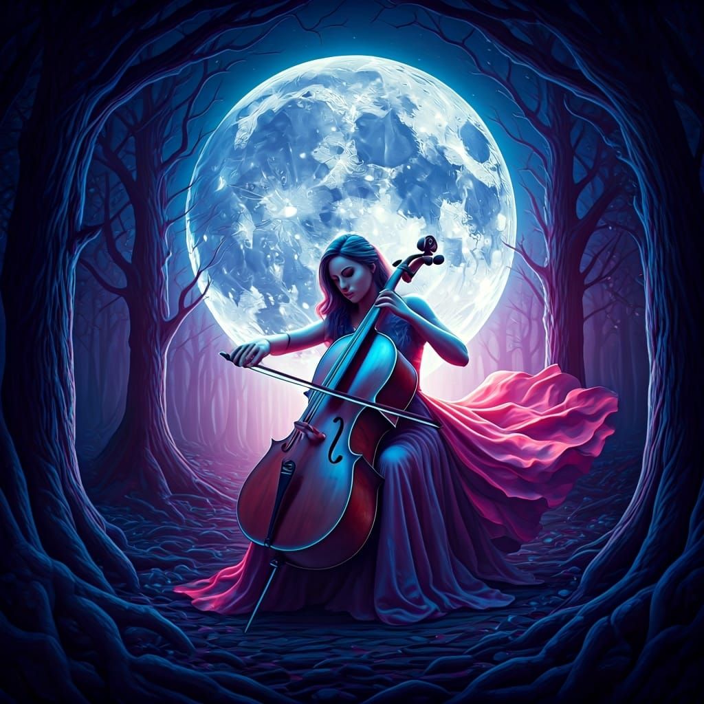 Moonlight Cello  by @Kristen Dover