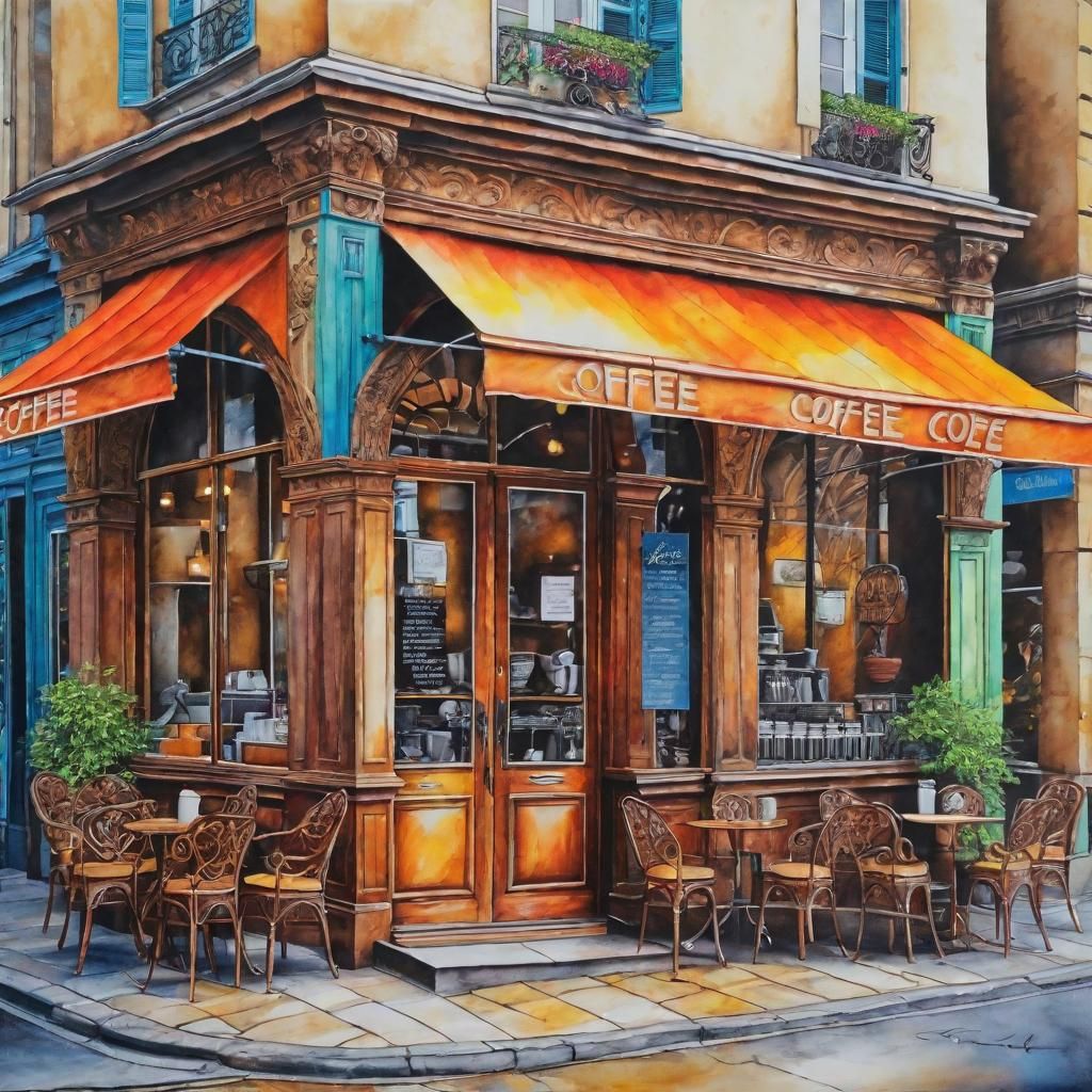 An Artistic Exploration of a Coffee Boutique - AI Generated Artwork ...