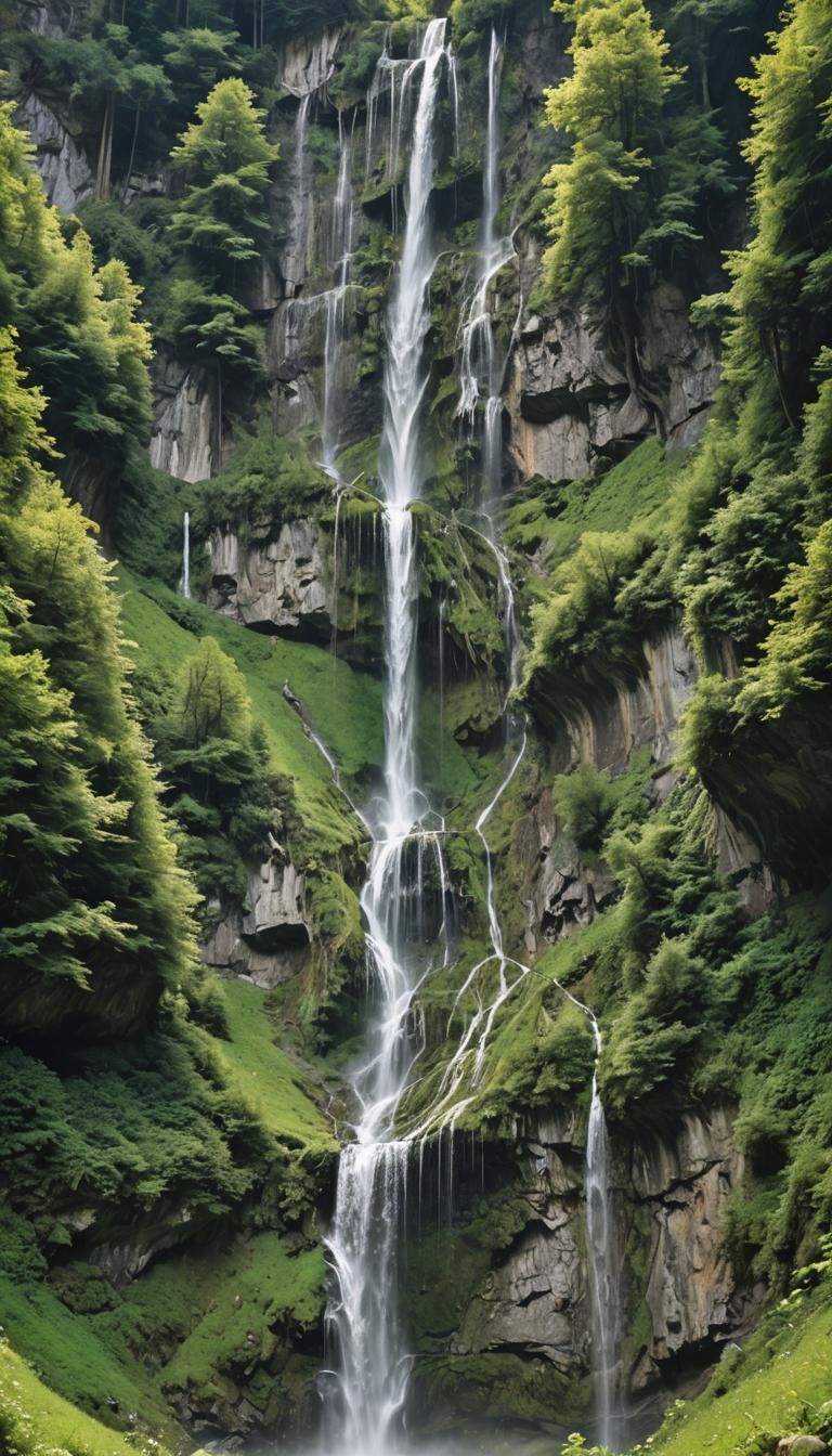 Mountain Waterfall (1)