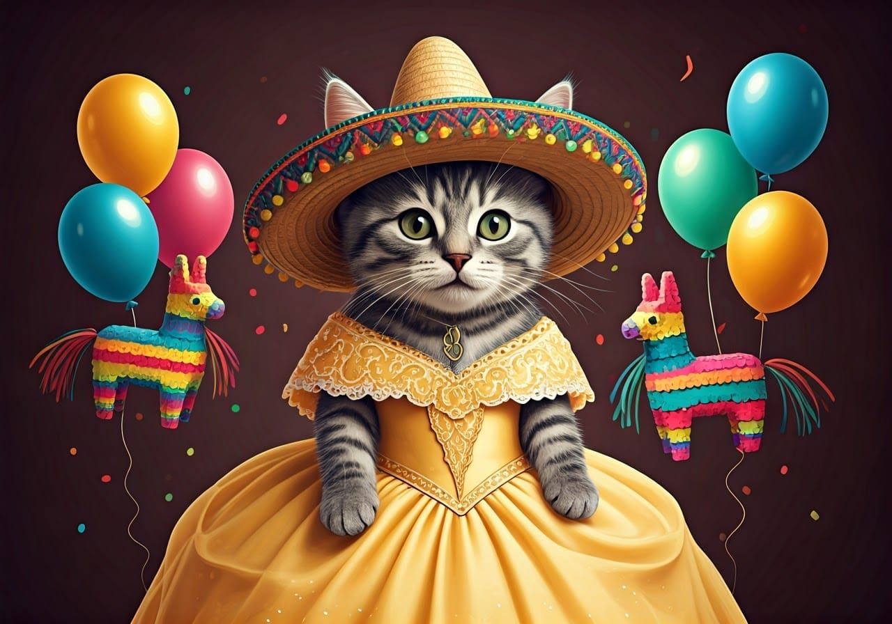 Quinceañera Kitty  by @Goosie Girl 
