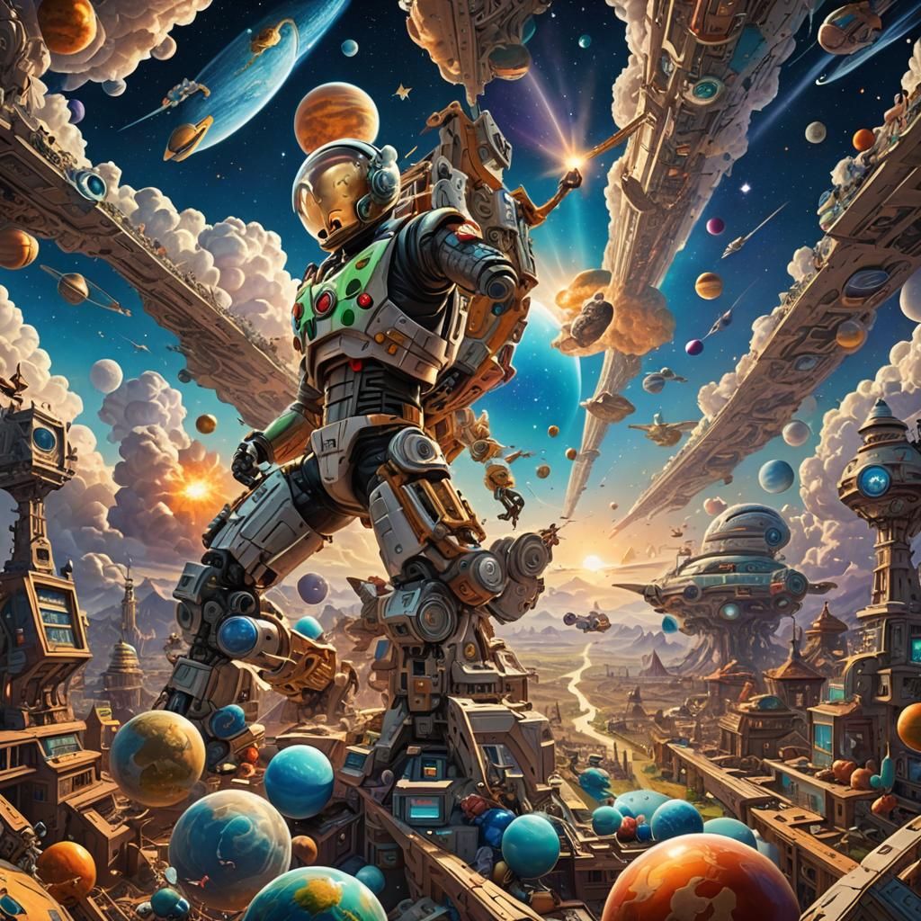 To infinity and beyond dynamic lighting hyperdetailed surrea...