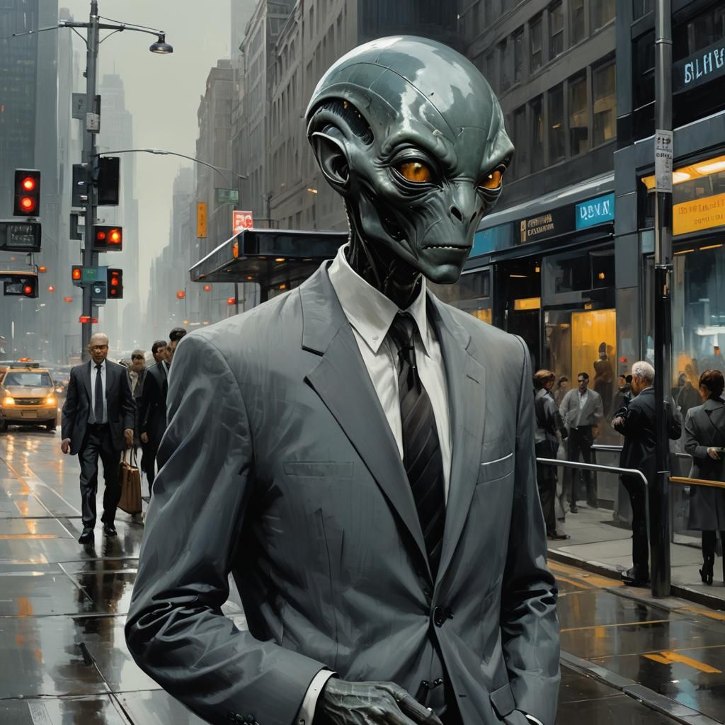 Alien corporate takeover  by @Mike Ritchie