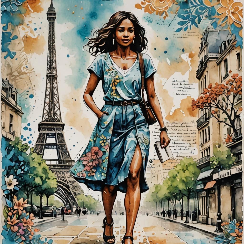 A lady walking