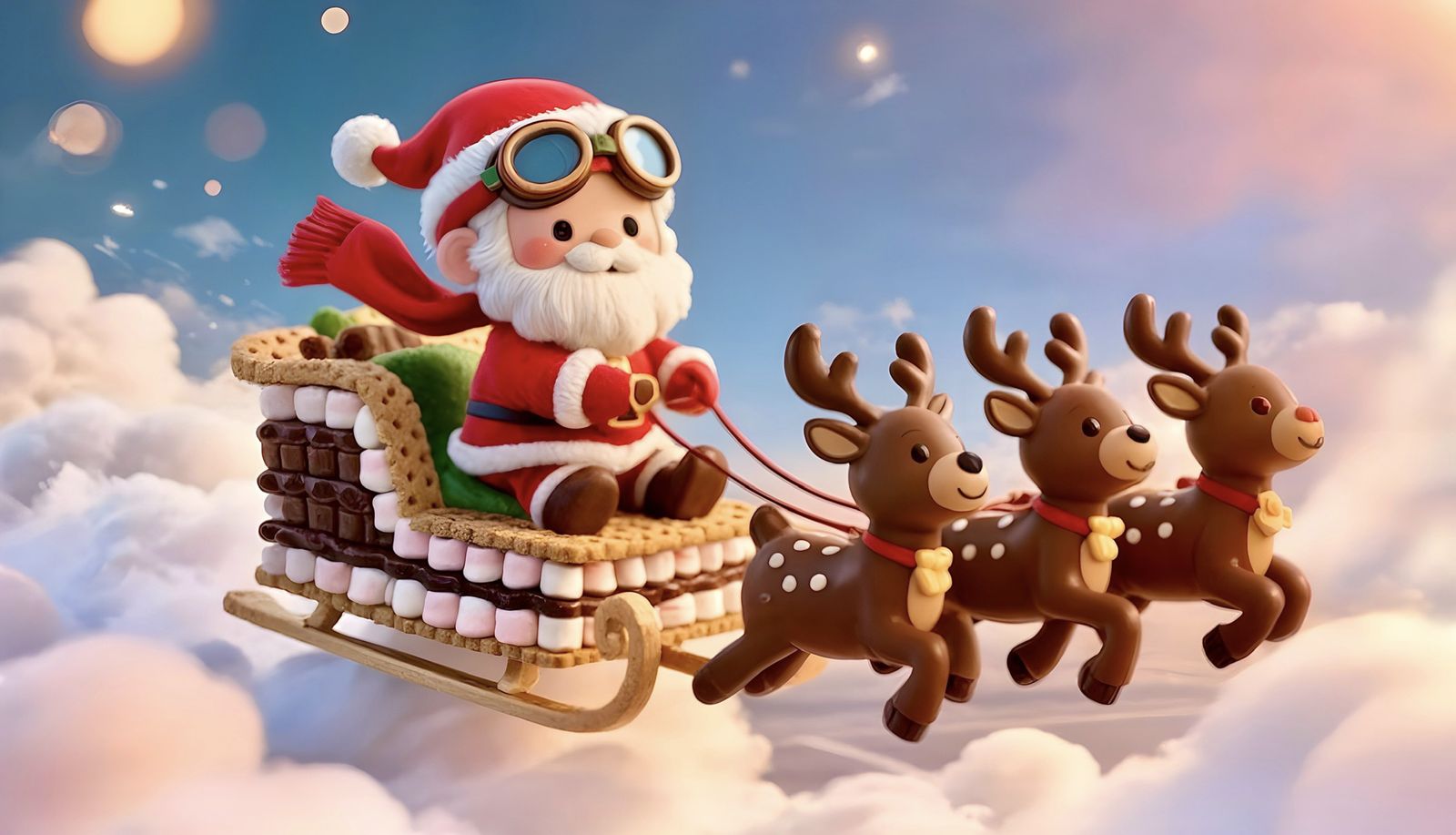 Santa and s’mores sleigh