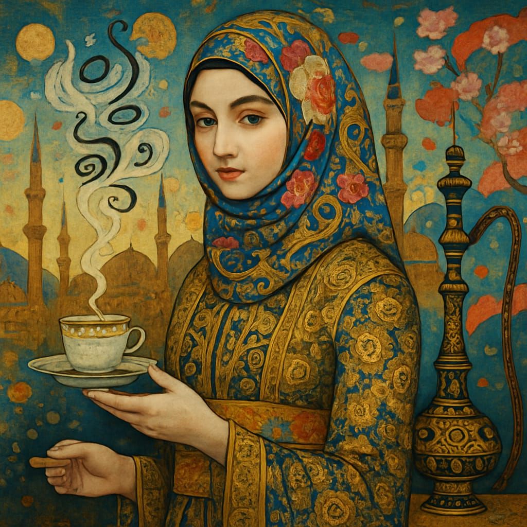 Hand Painting of Coffee