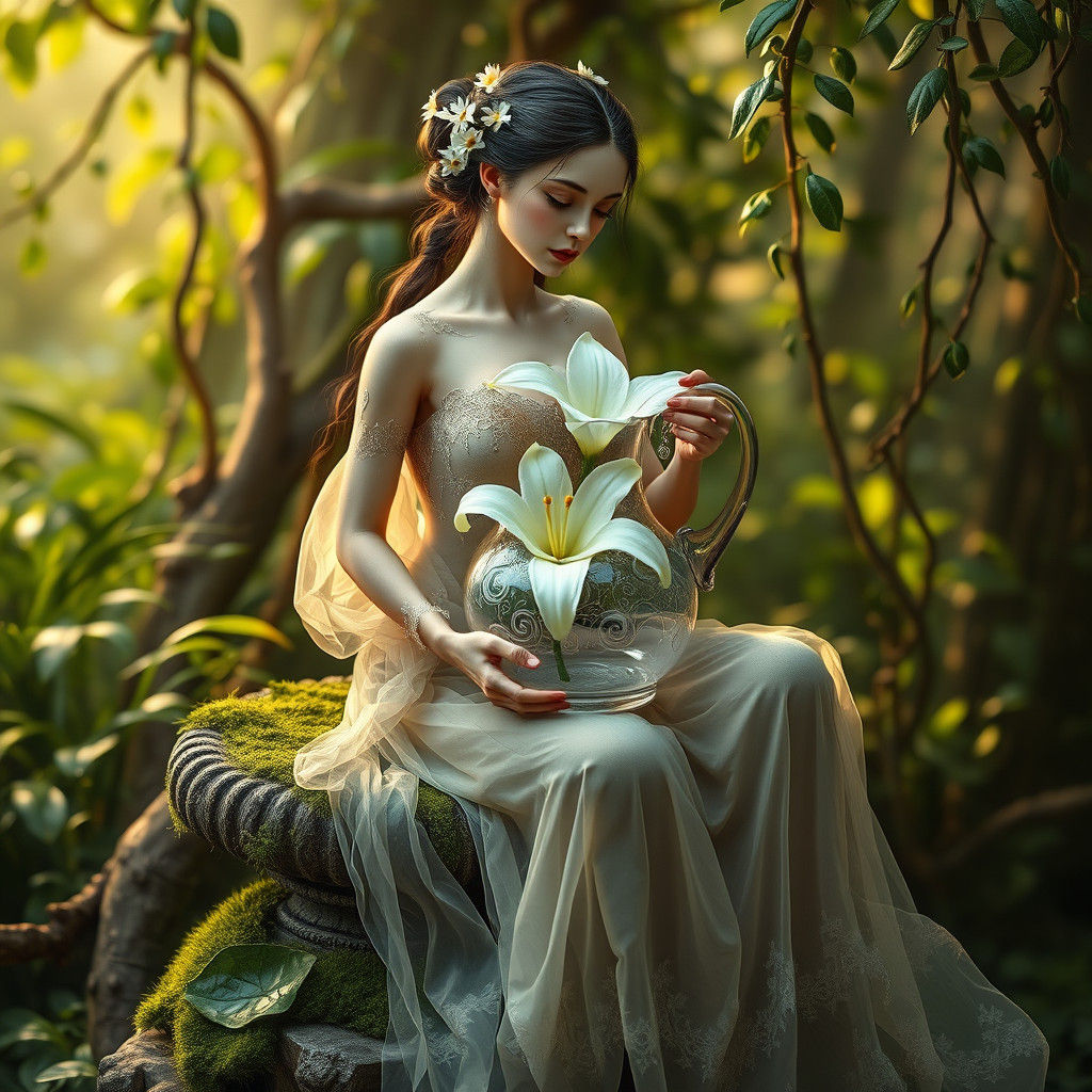 Elemental being - the garden spirit  by @Arend