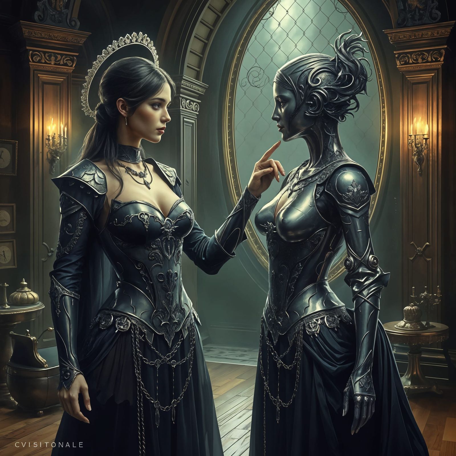 Metallic Mimic AI Generated Artwork NightCafe Creator