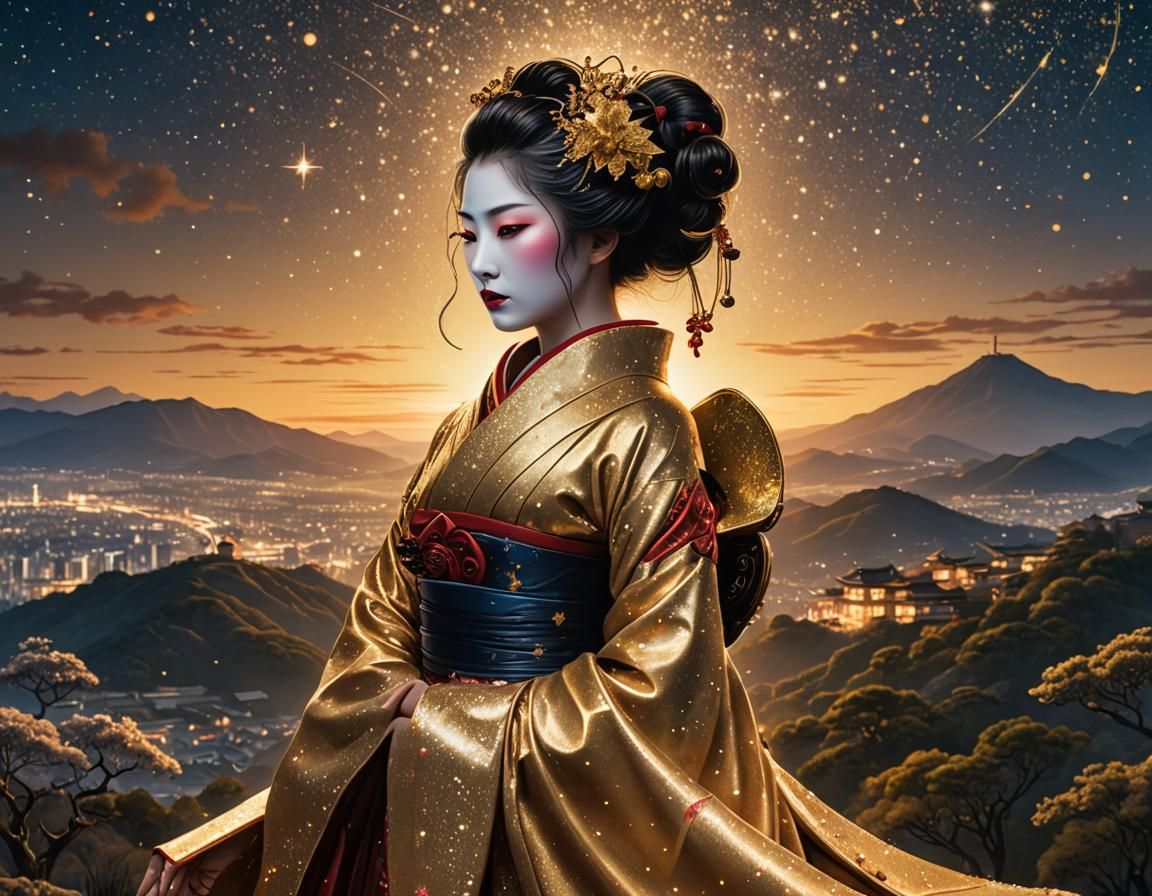 GEISHA - - EVENING AURA - AI Generated Artwork - NightCafe Creator