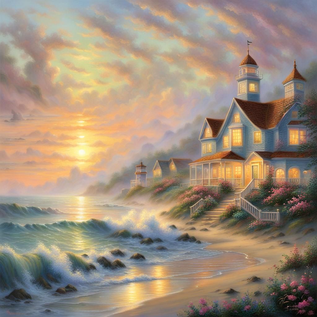 Beach sunset.