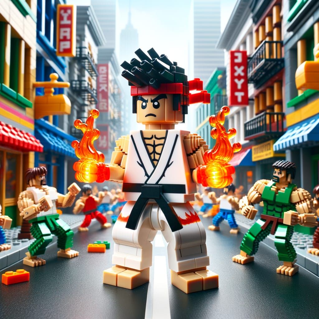 LEGO Street Fighter - AI Generated Artwork - NightCafe Creator