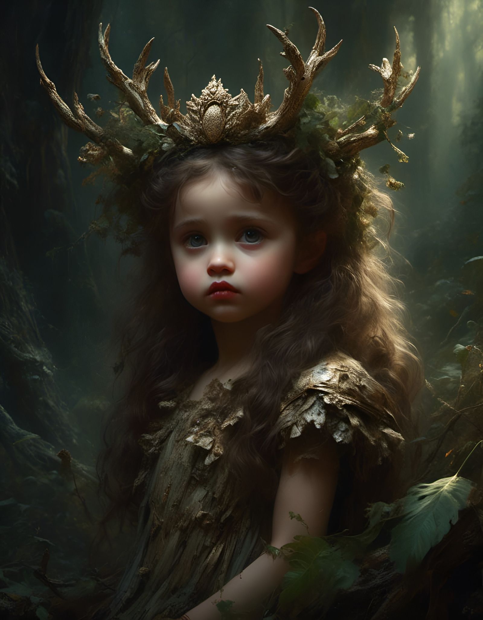 <lora:Decay:1.0> cute adorable forest princess, 3d art, 16k resolution, concept art, masterful render, deviantart, perfect composition, hype...