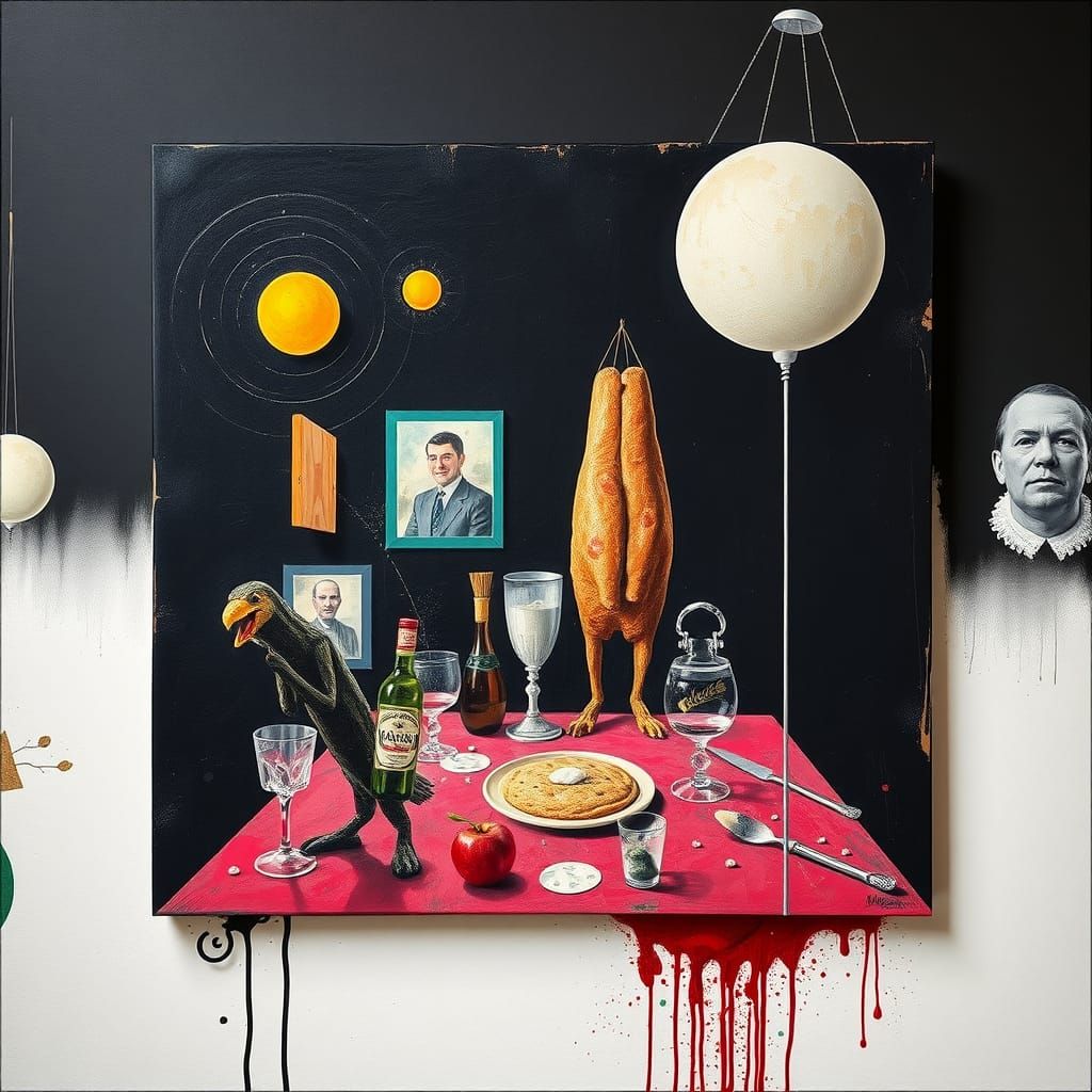 Dadaist Propaganda Zone in Mixed Media