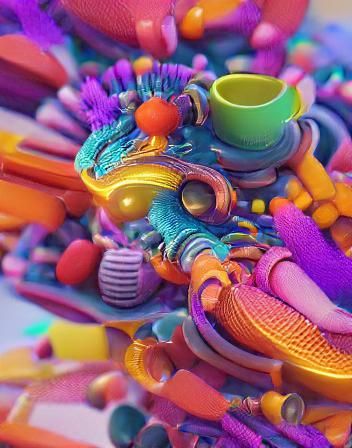 colorful rendered