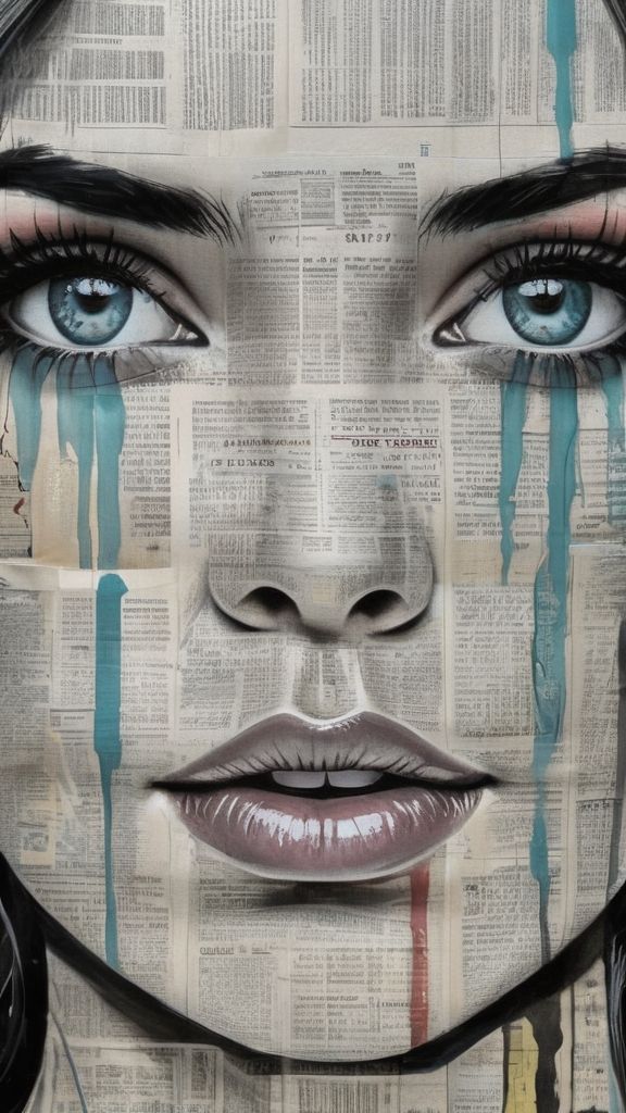 Art in a newspaper