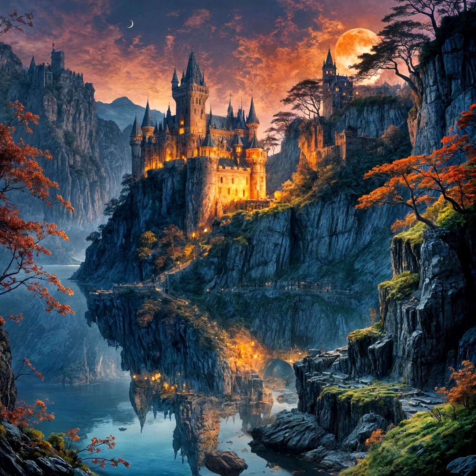 Beautiful castle in the mountains  by @That cinema teacher