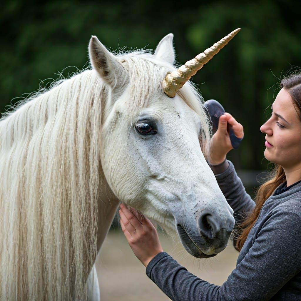 Grooming Sparkles for the competition  by @alba