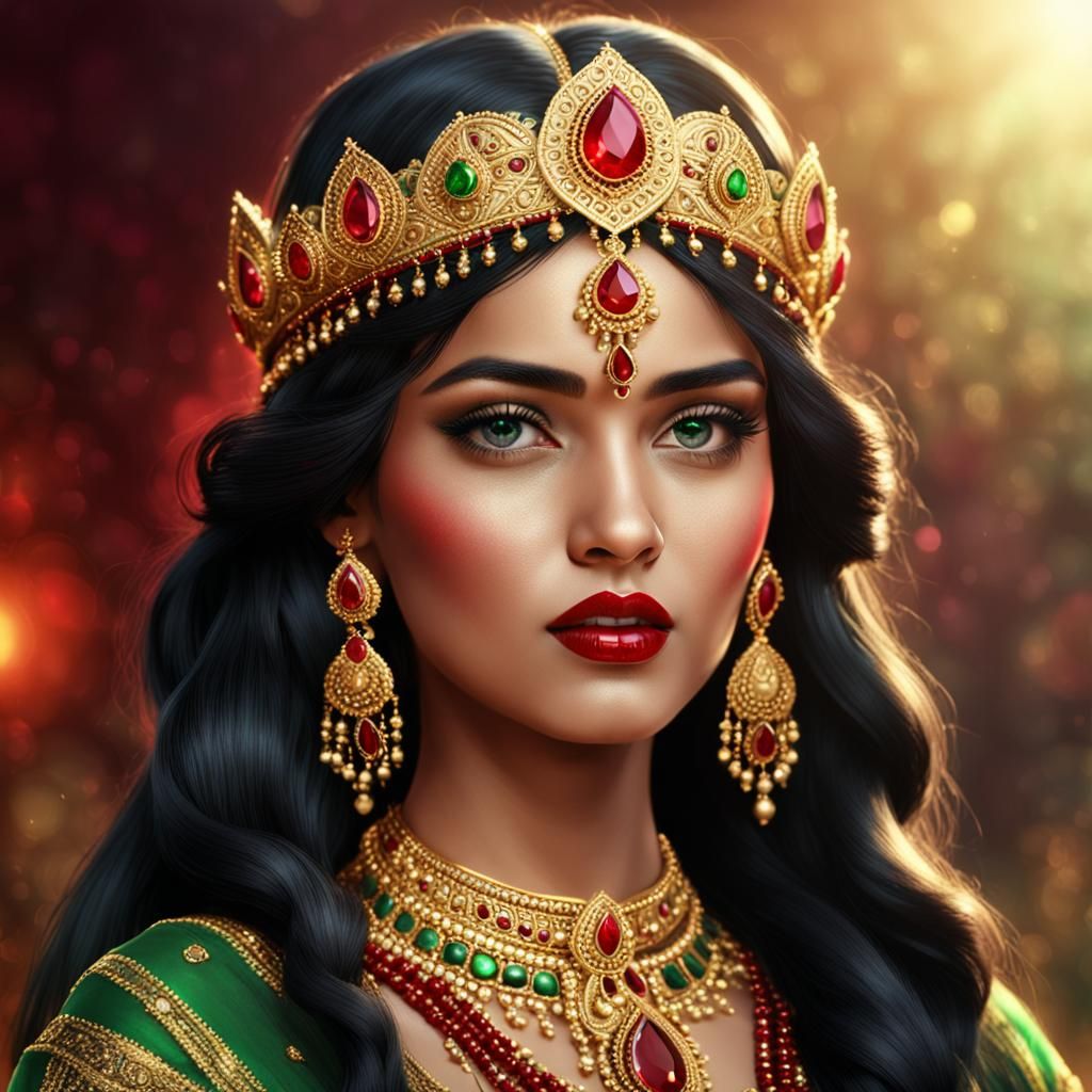 An Indian princess - AI Generated Artwork - NightCafe Creator