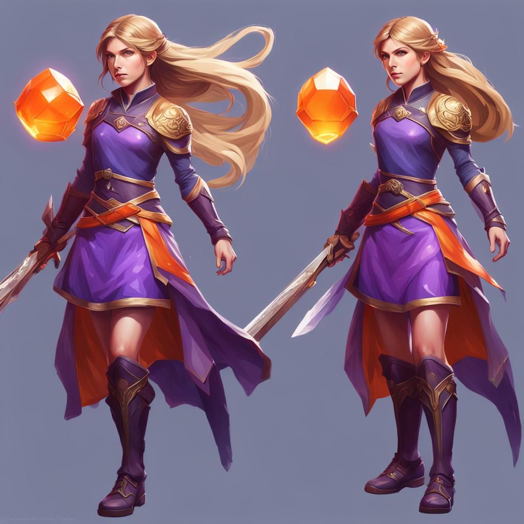 Anna Kendrick, purple outfit, miniskirt, long blonde hair, s...