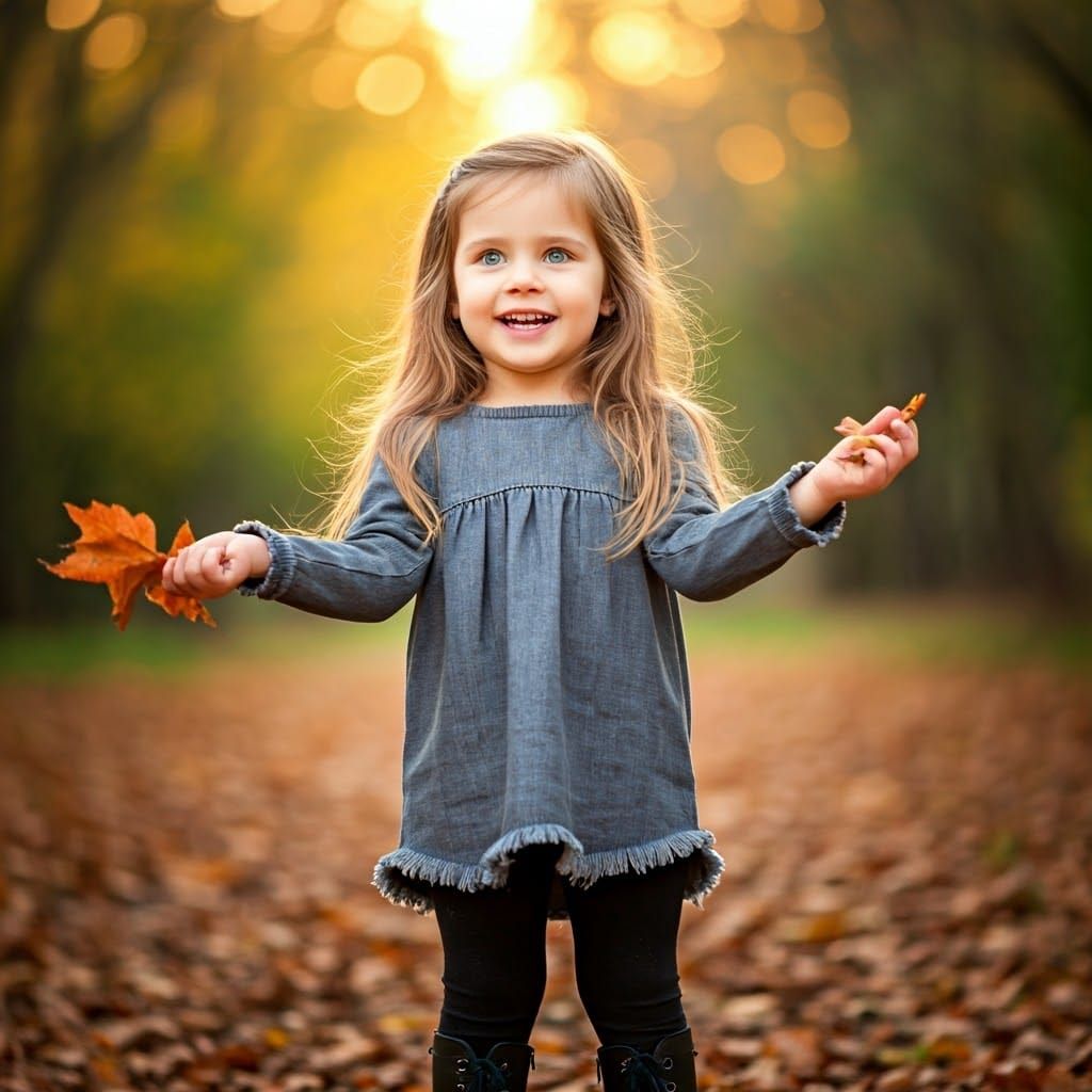 Mischief in Autumn Sunset