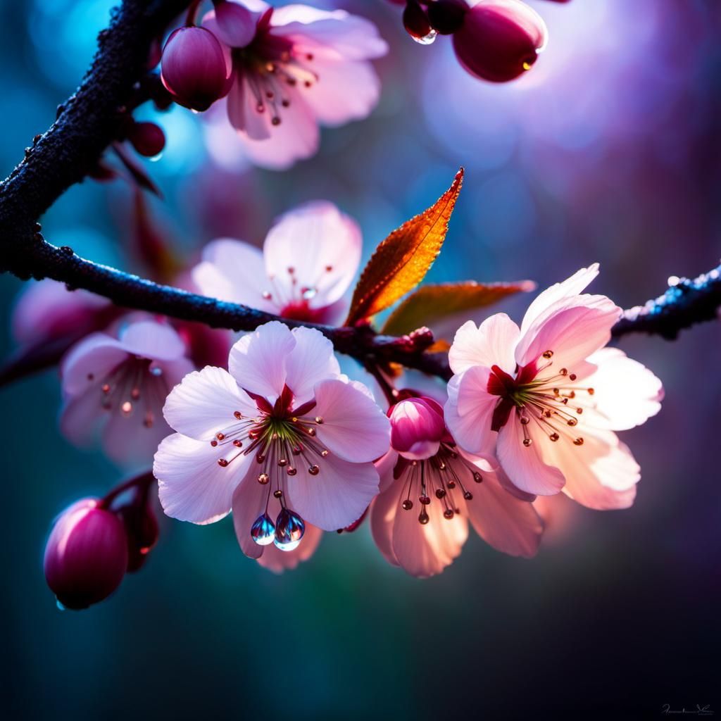 Cherry Blossoms in the Morning Light  by @BrandyNova