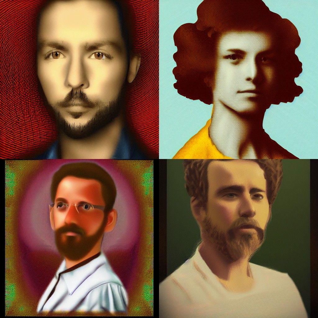 A portrait in the style of Computer art