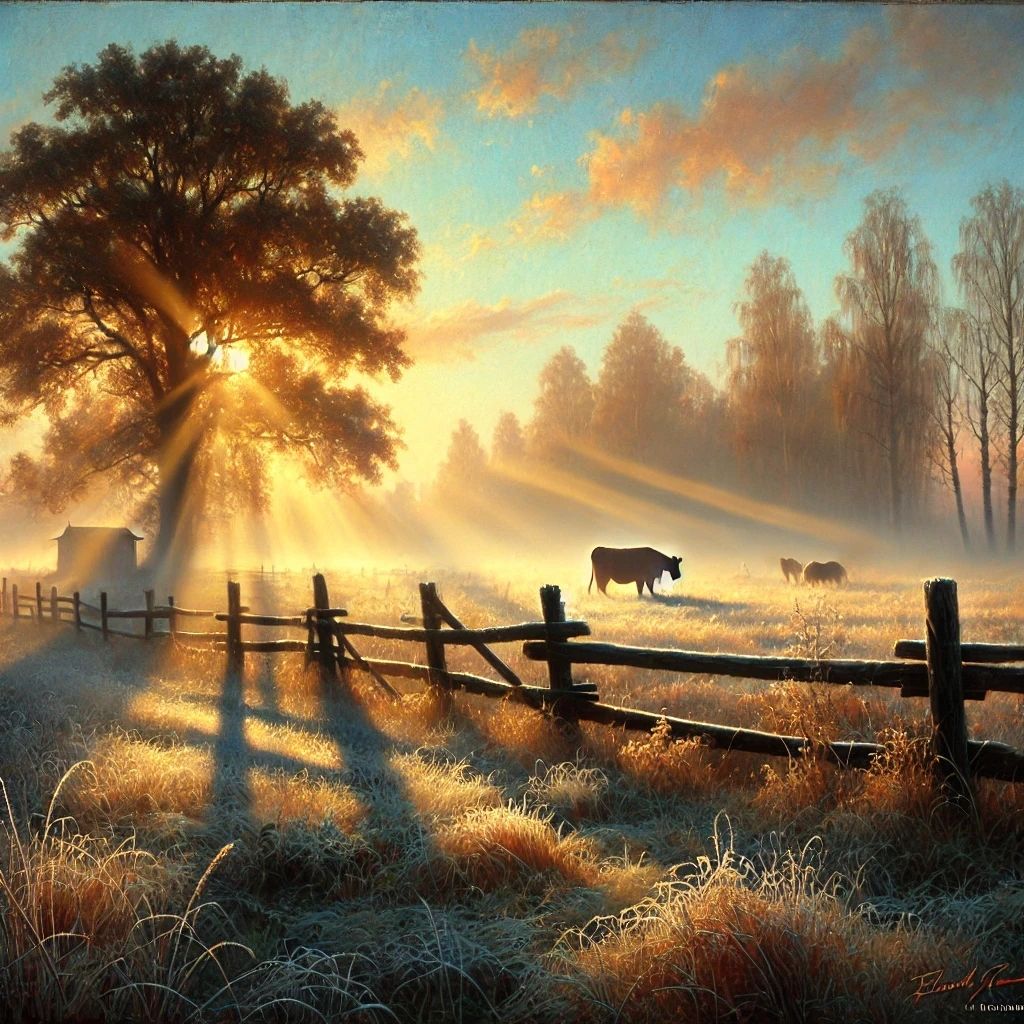 The paddock - oil on linen