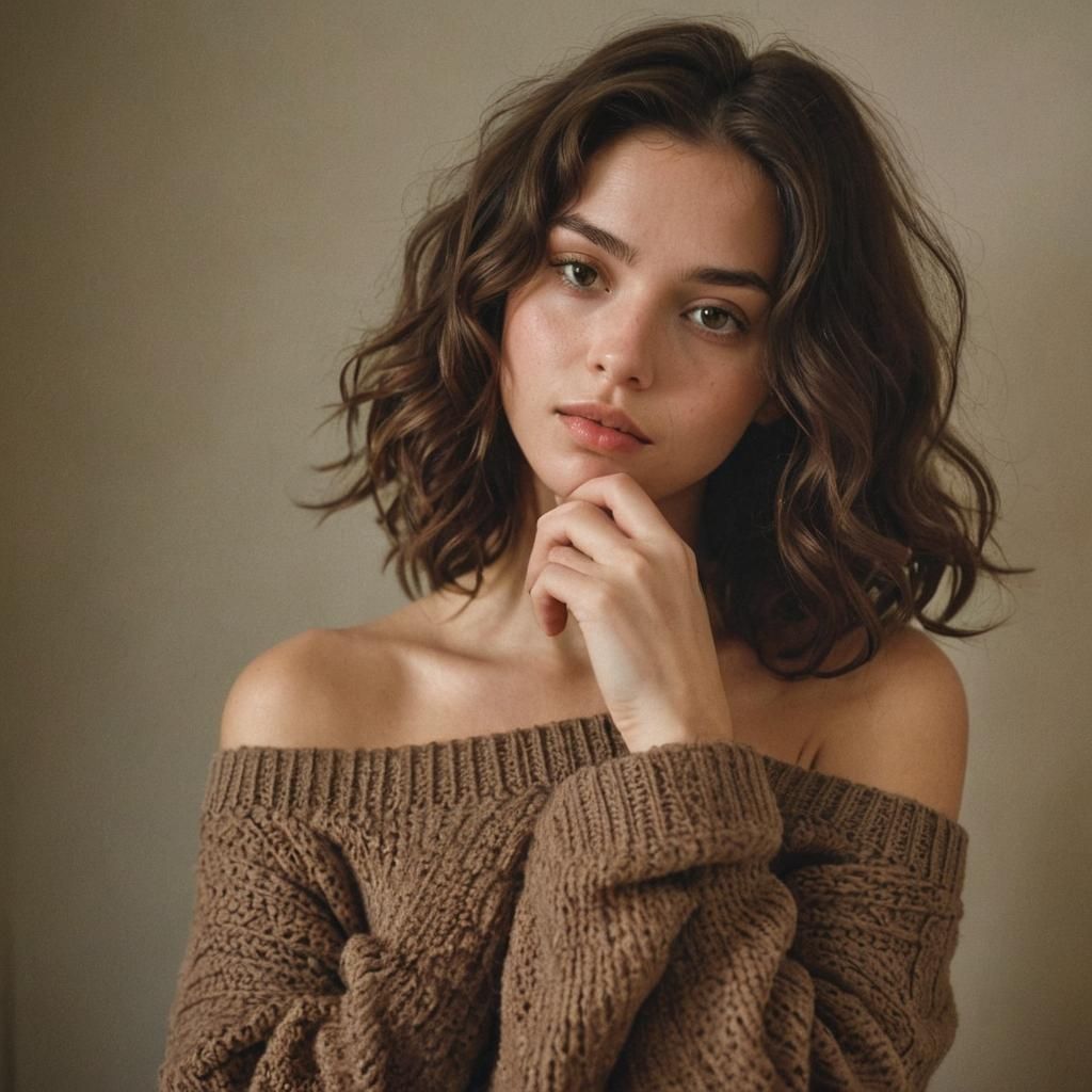 Cinematic Portrait of a Woman in Earthy Tones