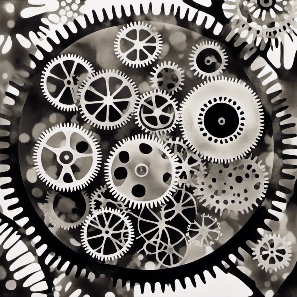 <lora:Photo gram Whitebird:1.0> Steampunk photogram.watch pa...