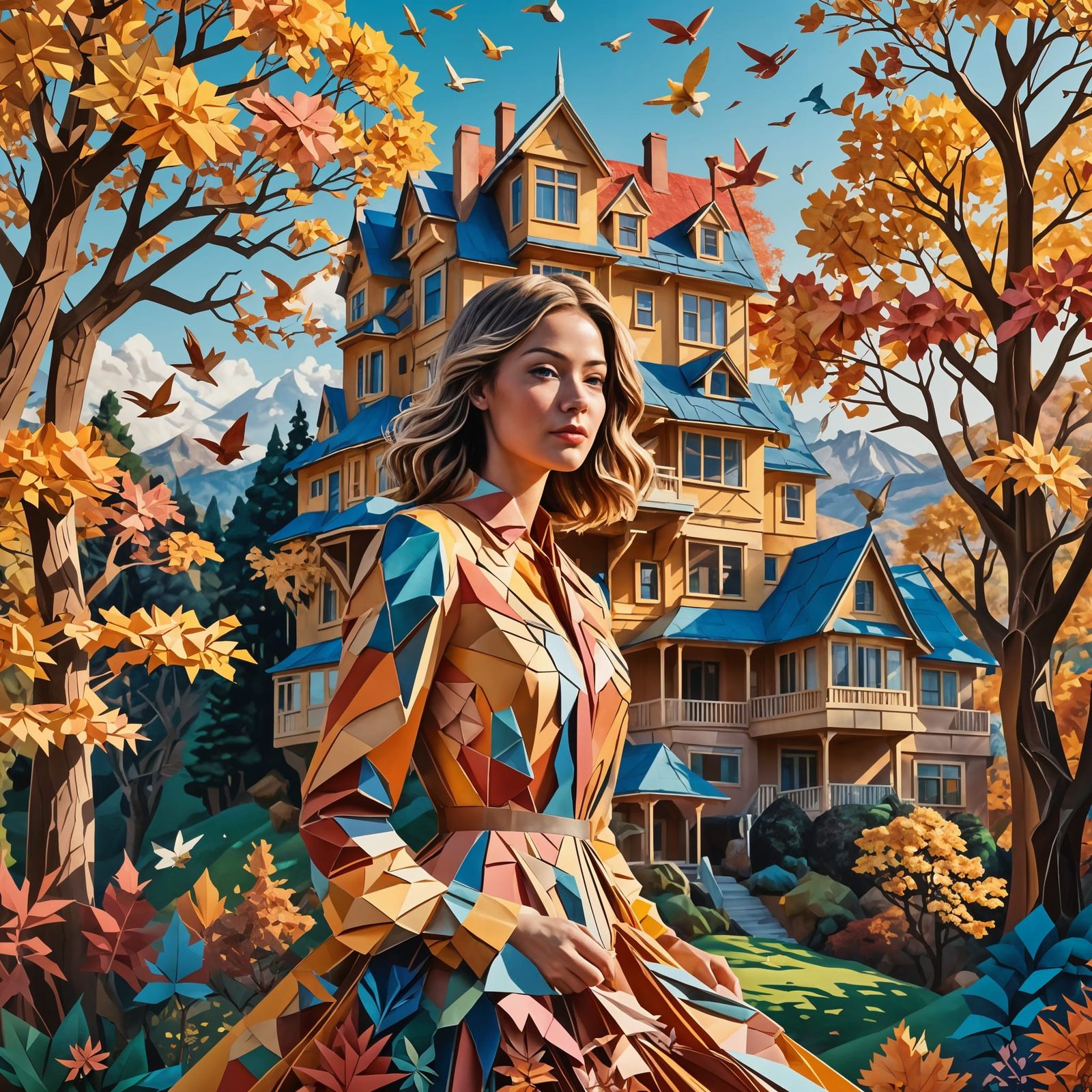 Beautiful Paper Collage Art.
