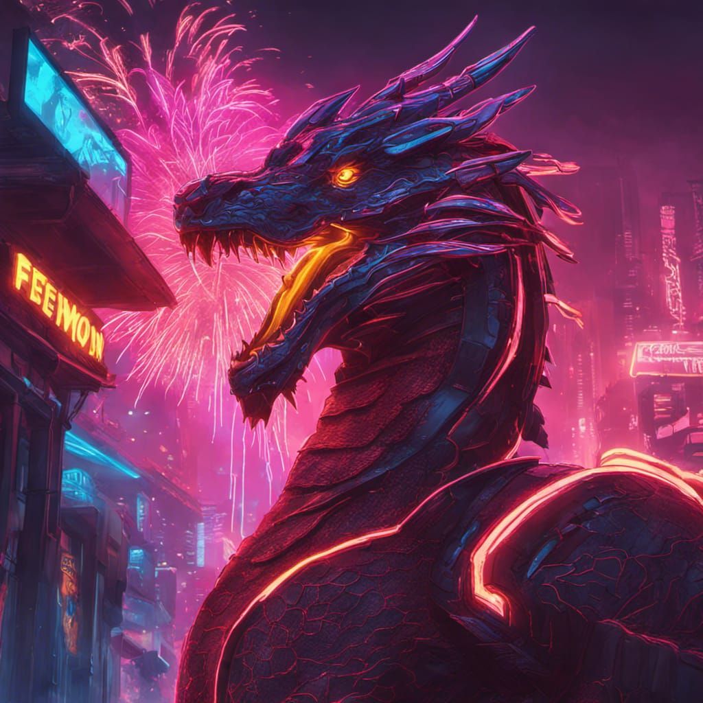 Firework dragon