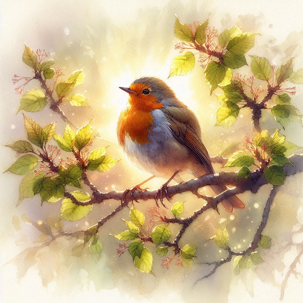 Robin in spring - 2