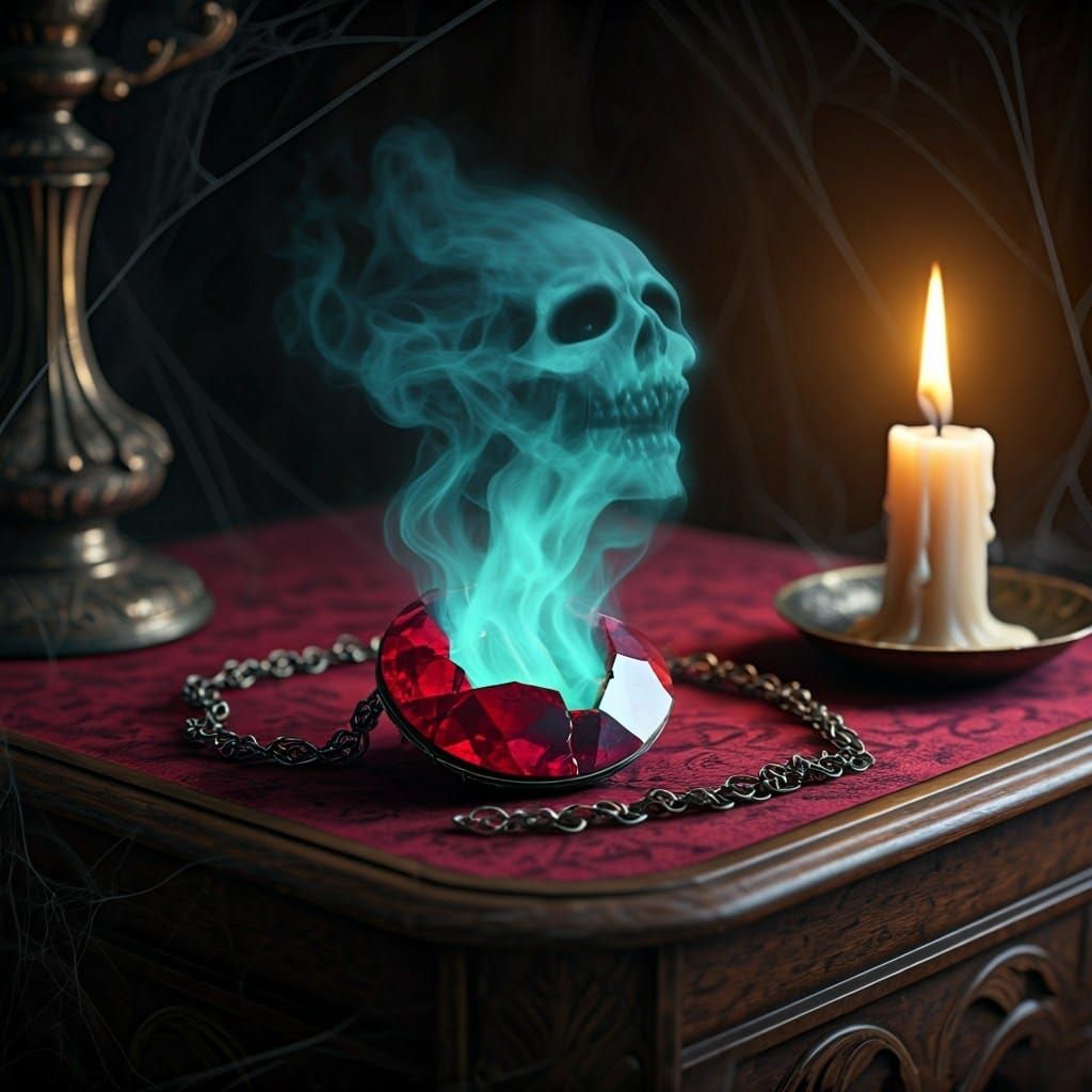 Cursed Ruby Necklace  by @Haylz