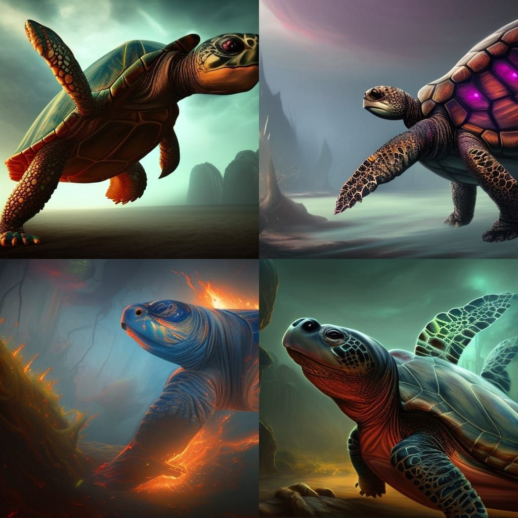 turtle possessed by a hippo