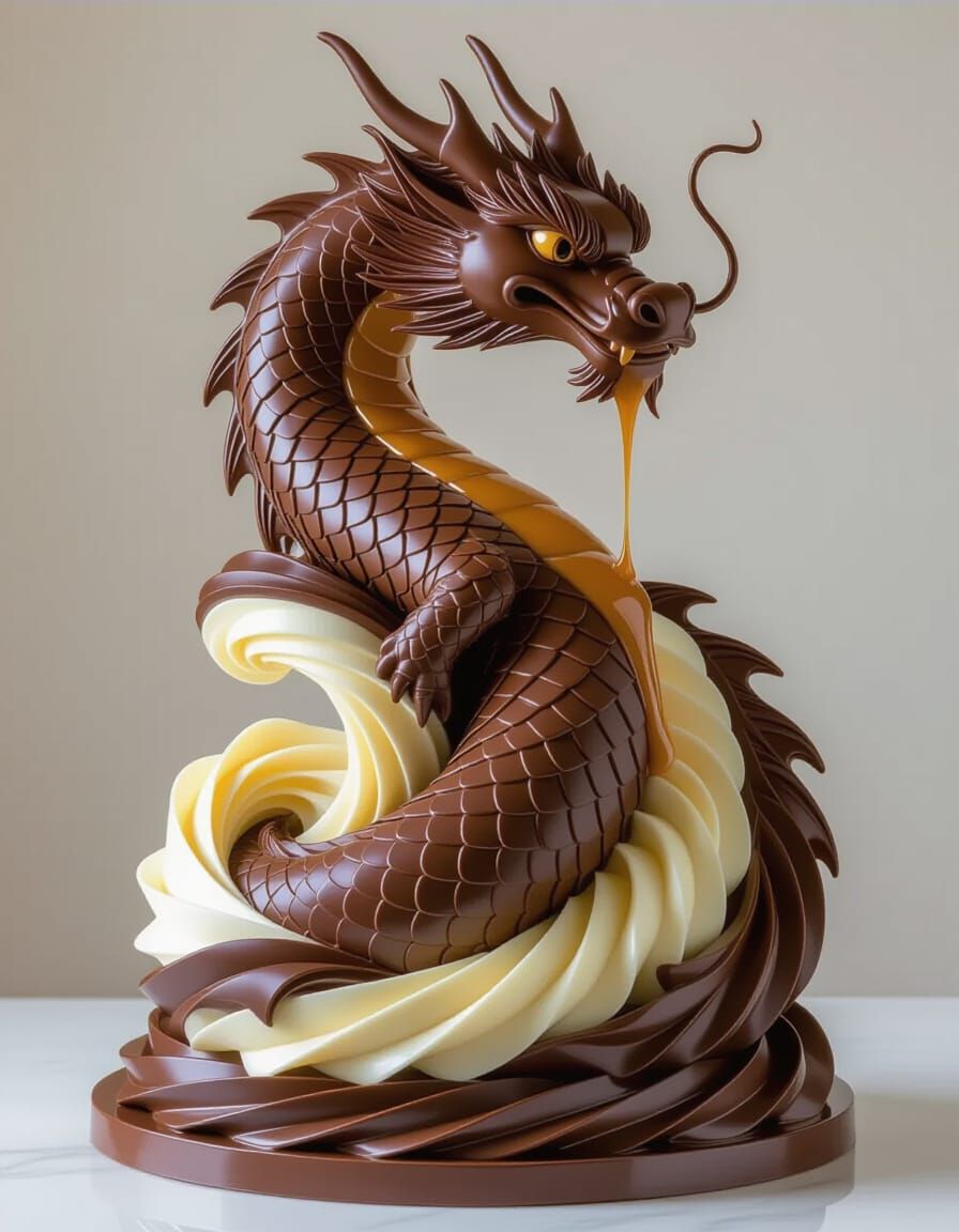 Dripping Dragon Chocolate.   by @Hit moments