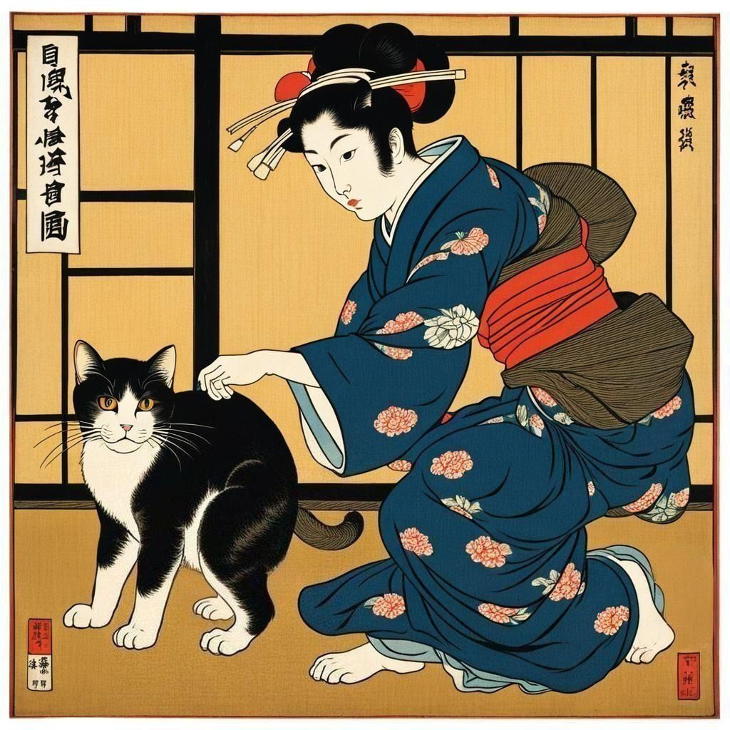 Ukiyo-e Cats