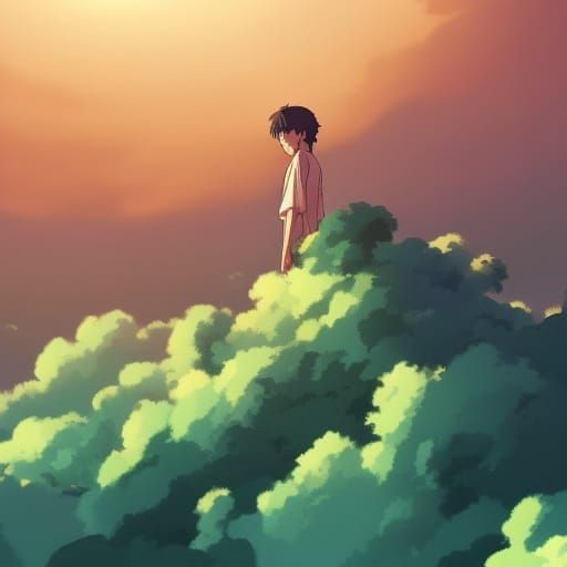 a big green cloud