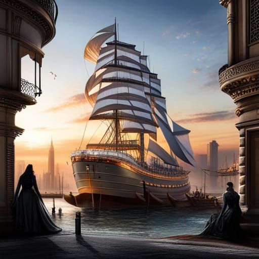 Docked ship in ... ???