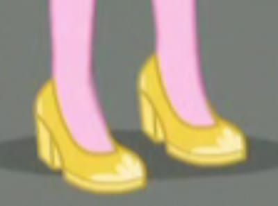Dean Cadance's Golden High Heeled Shoes #2
