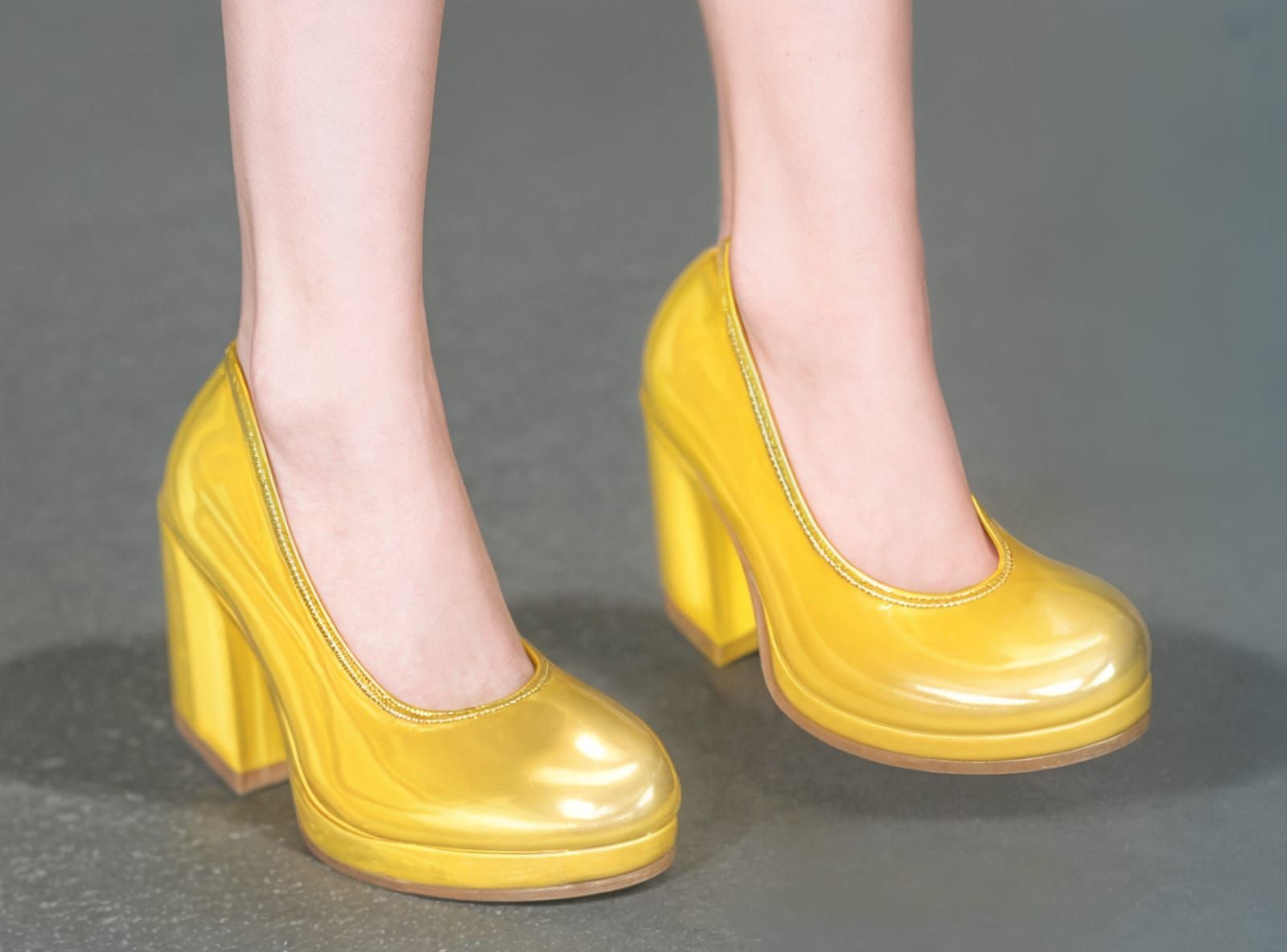 Dean Cadance's Golden High Heeled Shoes #2