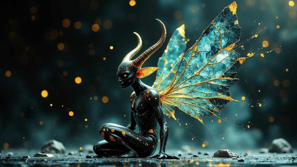 Dark Fae: Fairy Imp  by @BrokenVisage