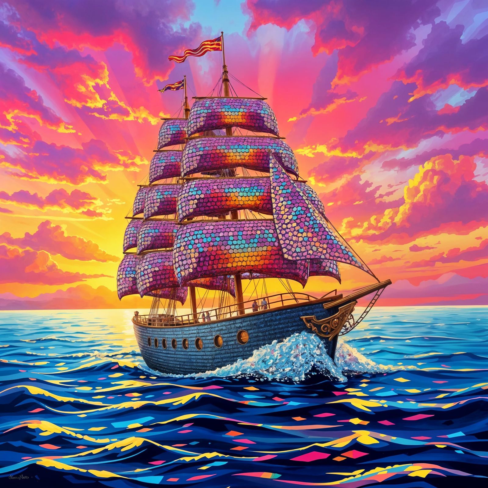 Sequin ship  by @Laevos