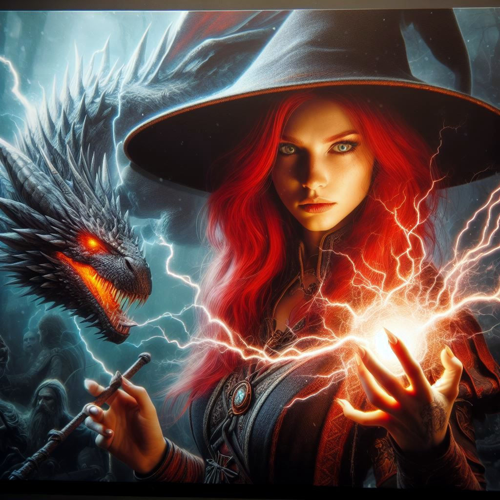 "Mystical Enchantress: A Portrait of Sorcerous Grace"