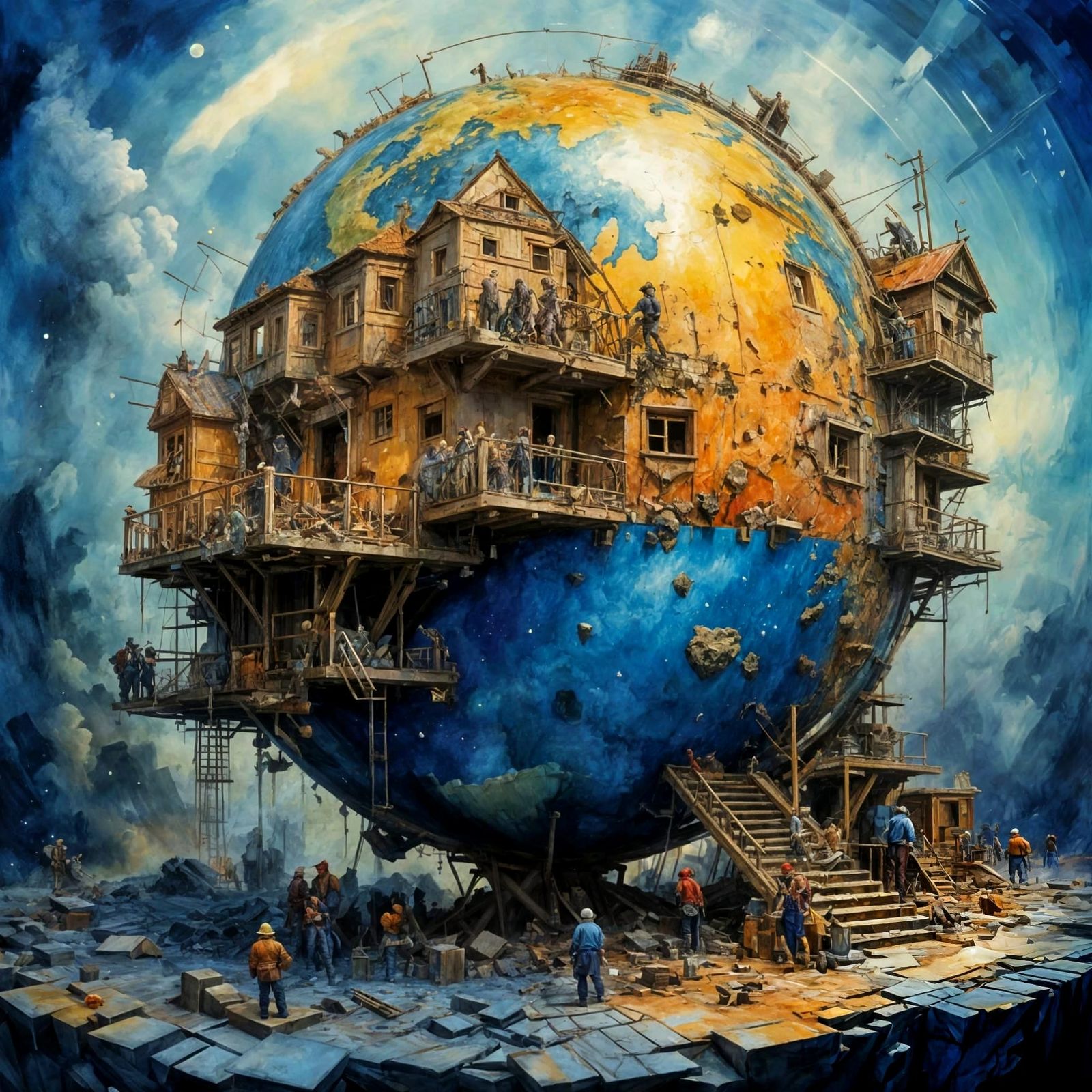 Builders of the Universe...   by @Nikko P