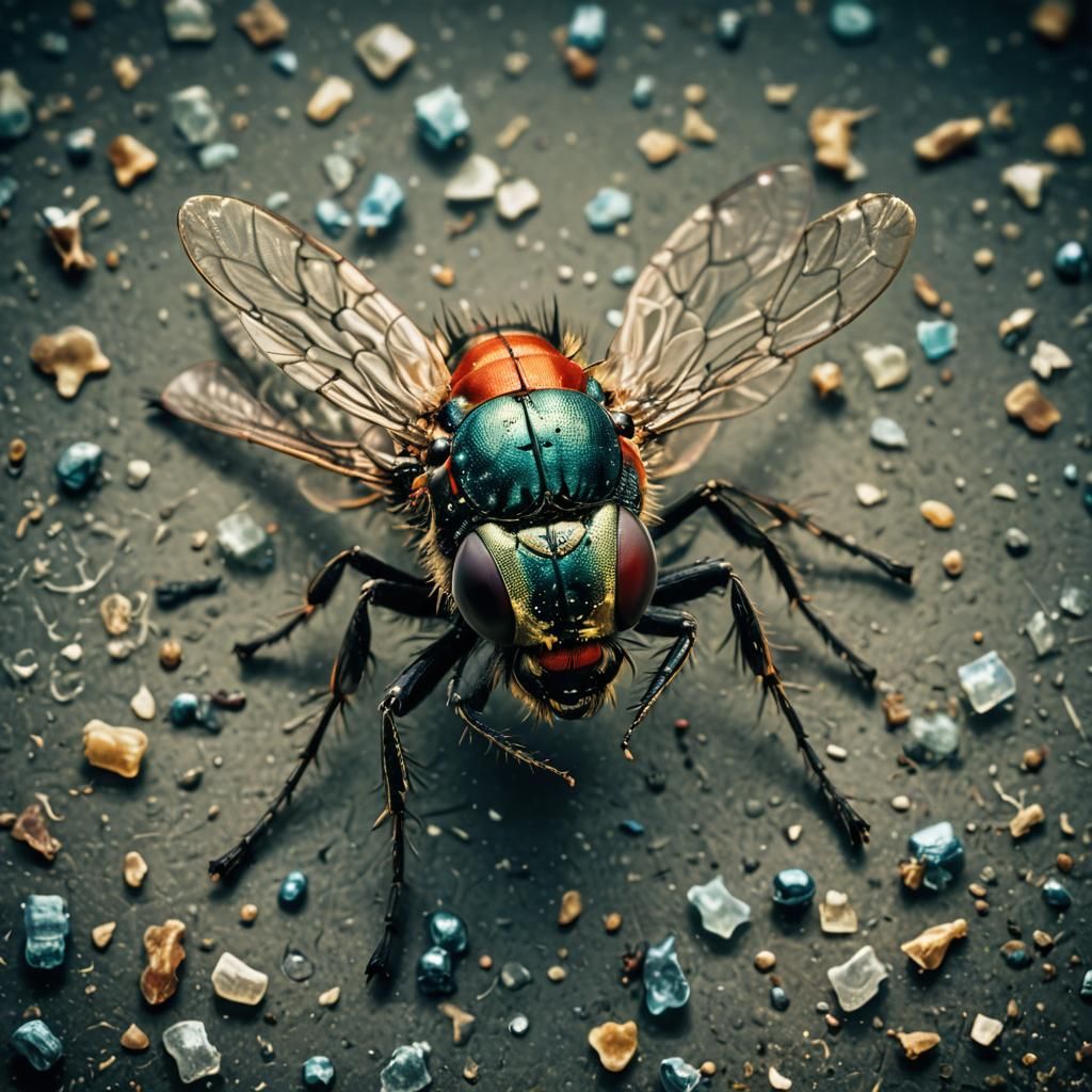 microscopic view of a Bot Fly Cinematic film still, shot on ...