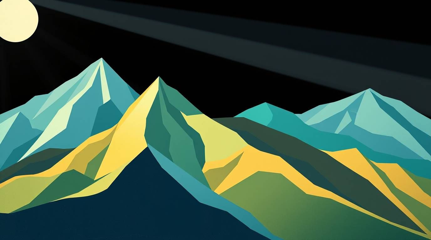 Jagged mountainscape 2