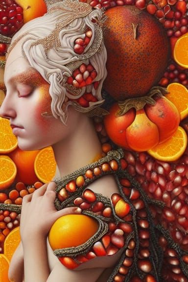 Adorned with Pomegranate Seeds