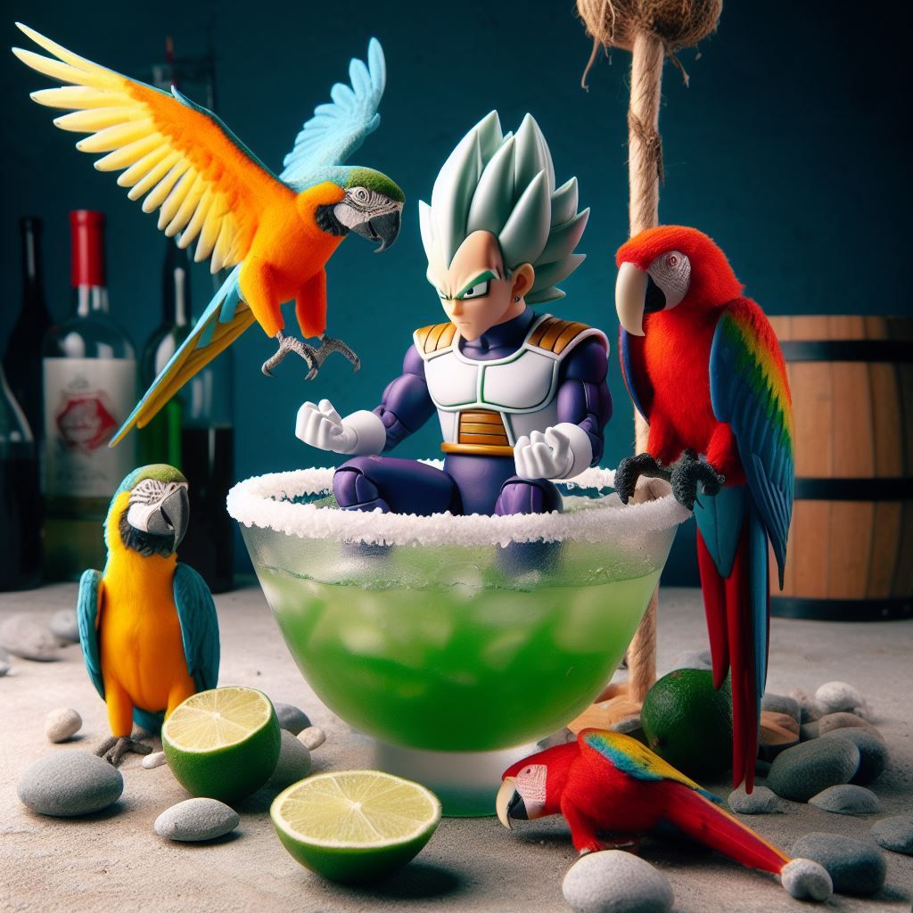 Vegeta the mightiest of Margaritaville