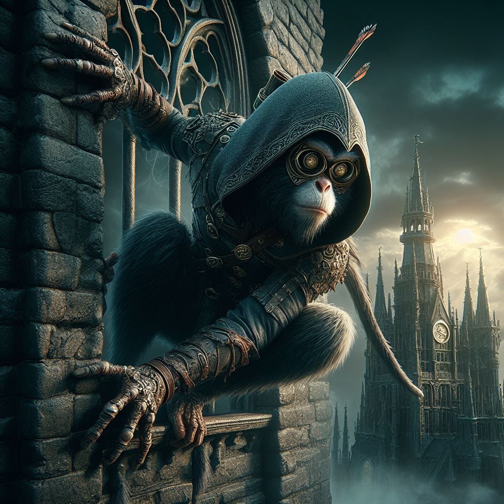 Grimdark monkey assassin